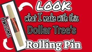 LOOK what I do with DOLLAR TREES ROLLING PIN  Dollar Tree FARMHOUSE DIY [upl. by Diva]