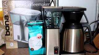 Bonavita BV1800TH 8Cup Coffee Maker with Thermal Carafe Review [upl. by Aicirtap]