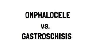 Omphalocele and Gastroschisis [upl. by Rustie35]