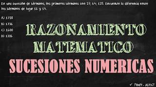 PUCP 65  Sucesiones Numericas Ejercicios preuniversitarios [upl. by Hamilah]