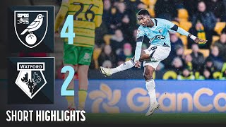 Norwich City 42 Watford  Short Highlights [upl. by Cleveland]