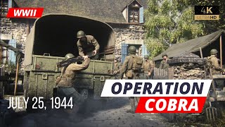 WWII OPERATION COBRA July 25 1944  2  47cKrna Gaming [upl. by Alviani]