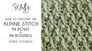 Alpine Stitch Tutorial [upl. by Merna425]