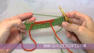 Fair Isle Crochet Tutorial 4 How to Work Fair Isle In Rows [upl. by Gabriella]