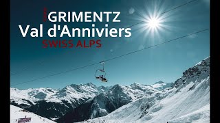 Grimentz ski resort in the Swiss Alps Val dAnniviers Valais canton [upl. by Ekud]