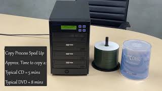 How to use a 1 to 3 PlexCopier CD DVD Duplicator [upl. by Buckie679]