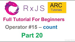 RxJS Tutorial For Beginners 20  Count Operator Tutorial  Angular RxJS Tutorials [upl. by Ruosnam72]