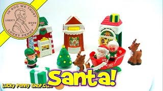 FisherPrice Little People Christmas Village Toy Set Santa and Mrs Claus Kids Toy Reviews [upl. by Mireille]