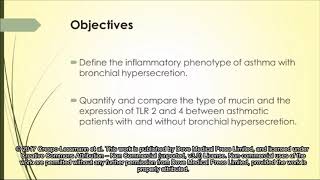 Asthma with bronchial hypersecrection role of TLRs and mucins Video Abstract ID 142200 [upl. by Ylrebmic232]