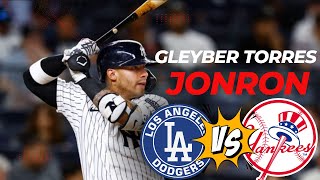 GLEYBER TORRES JONRON DODGERS VS YANKEES [upl. by Gnirol]