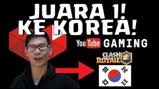 TONGPANG JUARA 1 TOURNAMENT CLASH ROYALE YOUTUBE GAMING INDONESIA [upl. by Neelhtac]