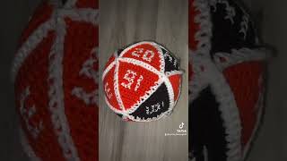 BengalsThemed Crochet 20Sided Die shorts [upl. by Assirahc483]