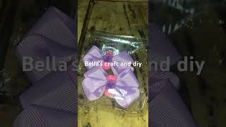 Gross grain hair clipsdiycrafts howtomakehairbows hairbows [upl. by Nevag]