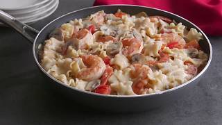 Creamy Shrimp and Mushroom Stroganoff Recipe [upl. by Einaoj]