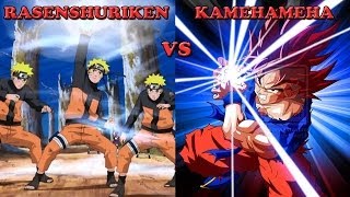 Rasenshuriken vs Kamehameha  Is Naruto or Gokus Attack Stronger JStars Victory VS [upl. by Elag]