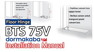 Dormakaba BTS75v Installation Manual [upl. by Yznil]