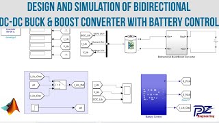 Design and simulation of Bidirectional DCDC buck and boost with Battery Control in MATLABSimulink [upl. by Salsbury462]