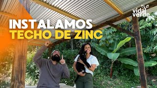 Cómo INSTALAR un TECHO de ZINC en una PERGOLA ⛩️ 🛡️ 🔝🔩 [upl. by Aneelahs]