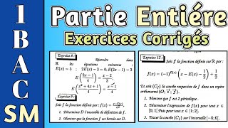 1Bac SM  La Partie Entière  Exercices Corrigés [upl. by Taimi]