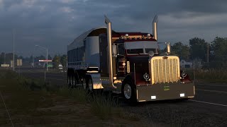 Peterbilt 389  Cat C15 acert  Beson Dump trailer hauling Bulk  American truck Simulator [upl. by Jariah652]