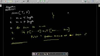 String Matching NaiveStringMatching [upl. by Orimlede]