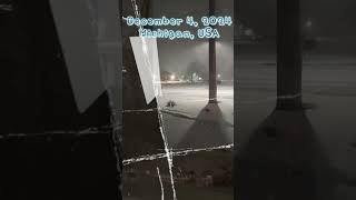 December 4 2024 Michigan USA A severe winter storm hit Michigan [upl. by Chatav337]