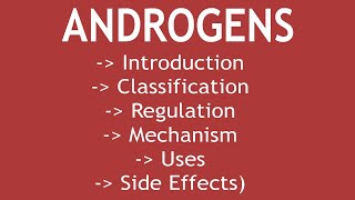 Androgens Introduction Classification Regulation Mechanism Uses amp Side Effects [upl. by Marlowe]