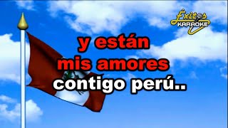 🔴 CONTIGO PERÚ KARAOKE COMPLETO HD REGALO [upl. by Foster877]