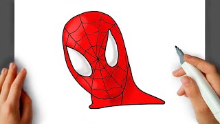 How To Draw Spider Man Step By Step Tutorial [upl. by Ydnik849]