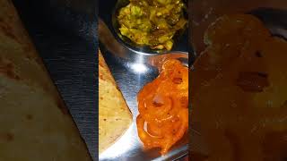 Patta gobhi ki sabji aur tasty paratha 😋😋😋😋😋😍😍😍😍 pattagobhikisabji paratha jalebi  break fast [upl. by Abra]