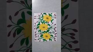 Calming yellow daisy painting 🎨  Acrylic paint  Art by Me  Art by Nisha  shorts video [upl. by Rekrap]