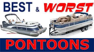 Best and Worst Pontoons After Inspecting 50 Pontoon Boats at the Greenville Boat Show [upl. by Hoeve984]