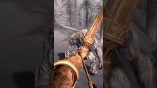 Skyrim troll 🆚 goat elderscrolls skyrim archery games [upl. by Ihn]