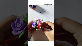 Diy Clay Flower 🌺🌹superclay craftvideo ytshorts [upl. by Aekim836]