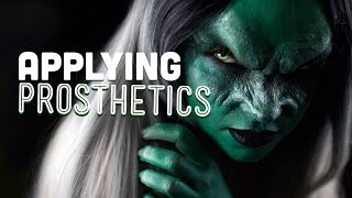 How to apply special effects prosthetics [upl. by Yadnil]