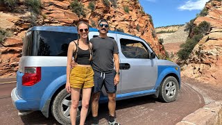 24 Hours Living In A Honda Element Utah [upl. by Aikyt391]