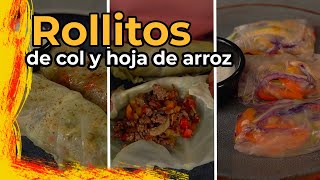 Rollitos de repollo y de hoja de arroz [upl. by Iad]