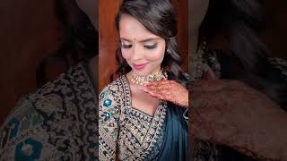 hey biba  heres is the engagement 💍 makeup look youtubeshorts explorepage tranding [upl. by Ikila]