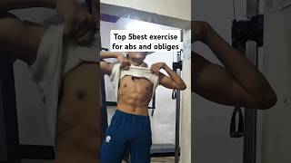 Top 5 best 💯 exercises for abs and obliges gymtips gymguider gymexercises shortsfeed gymvideo [upl. by East]