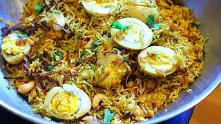 Easy Egg Biryani In Pressure Cooker with english translation in description box [upl. by Neesay675]