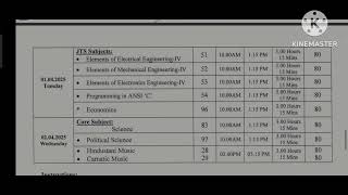 SSLC karnataka board exams 2025 tentative timetable 2025 karnatakaboard timetable2025 [upl. by Otrebor864]