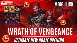 ULTIMATE CRATE OPENINGG WORTH ₹30000 UC 😱😱  WRATH OF VENGEANCE 🤯🤯  BGMI [upl. by Nniuq482]