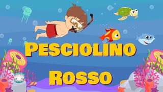 PESCIOLINO ROSSO I Sanremini  Canzoni per bambini e bimbi  Cartoni animati [upl. by Galatea]