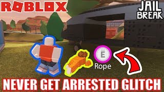 NEVER GET ARRESTED AGAIN Glitch  Roblox Jailbreak [upl. by Anela]