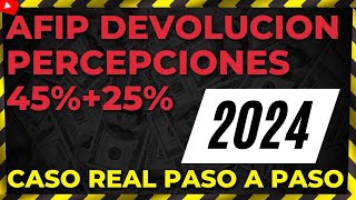 🚨 Caso Real 2024 Devolución Percepciones Impuesto PAIS 45 2023  Guia Paso a Paso 2024 [upl. by Ecidnak]