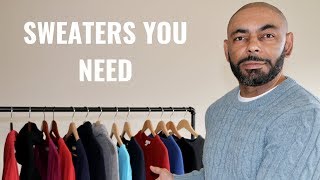 The 7 Types Of Sweaters Every Man NeedsMy Sweater Collection [upl. by Darken]