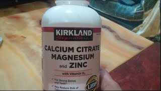 KIRKLAND  CALCIUM CITRATE MAGNESIUM ZINK kirkland [upl. by Namrac]