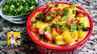 Creamed Corn Recipe  Side Dishes [upl. by Ecnerol]