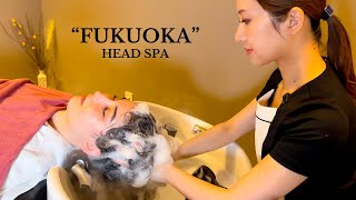 ASMR I went to FOREIGNER FRIENDLY head spa in Fukuoka Japan Soft Spoken [upl. by Uphemia]