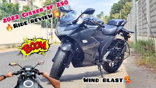 🔥2023 Gixxer sf 250 ride review💥  Wind blast🥵  Tamil  Lifetime Traveller [upl. by Bivins]